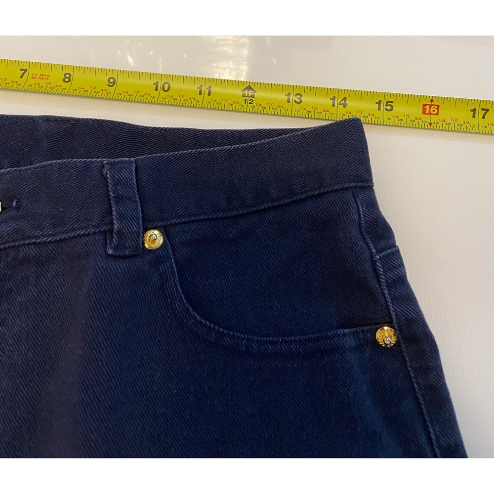 Lauren Jeans Co. Ralph Lauren Womens Size 10 High Rise Blue Indigo Preppy - Picture 11 of 12